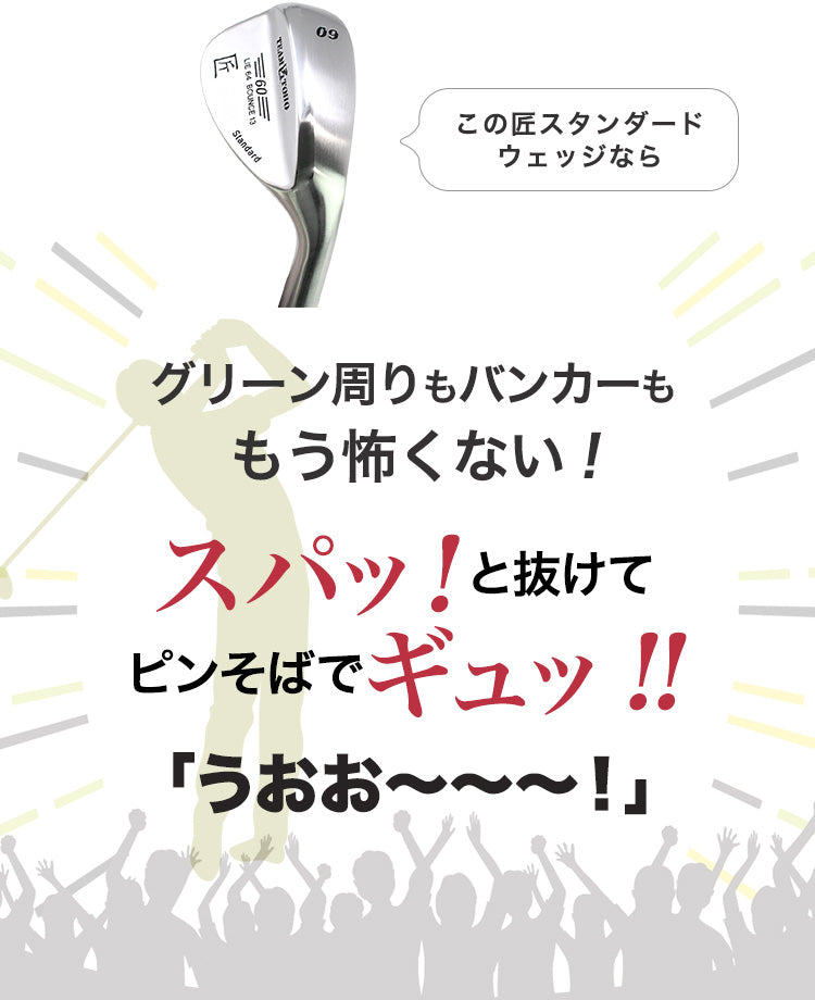 匠スタンダード ウェッジ 46度 50度 52度 54度 56度 58度 60度 62度 工場直売 メンズ レディース ウエッジ ゴルフクラブ バンカー ピッチングウェッジ アプローチウェッジ サンドウェッジ ロブウェッジ 東邦ゴルフ