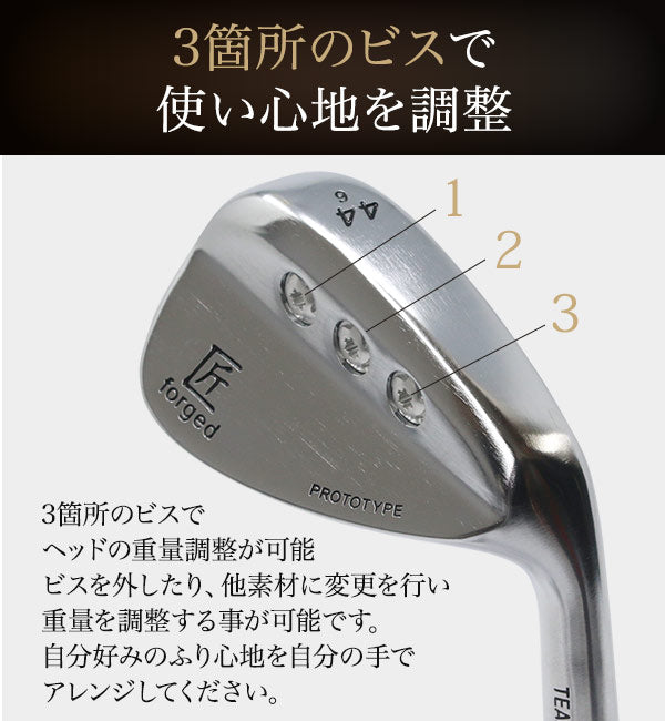 ウェッジ 東邦ゴルフ 匠forged 軟鉄鍛造 ウェッジ N.S.PRO シャフト 42度 44度 46度 48度 PW の代わりにも 純国産軟鉄鍛造 ネジ式 フォージド ピッチングウェッジ アプローチウェッジ サンドウェッジ ロブ・ウェッジ