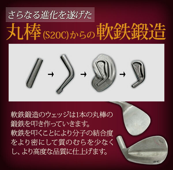 軟鉄鍛造 ウェッジ レディース 荒仕上げ シャフト装着 46度 48度 50度 52度 54度 56度 58度 60度 62度 FORGED フォージド ウエッジ ゴルフクラブ 粗仕上げ 粗研磨仕上げ 荒研磨仕上げ ゴルフ女子 地クラブ レディース 東邦ゴルフ