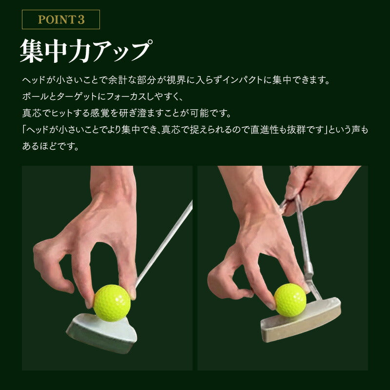 ゴルフクラブ パター 匠ミニパター 軟鉄鍛造 スピンコントロール ヘッド 小さい パター 軟鉄削出し 小型パター ALL CNC加工 SCパター要望 人気 golfclub 短尺 32インチ 姫路もの 軟鉄パター 短尺パター メンズ 東邦ゴルフ